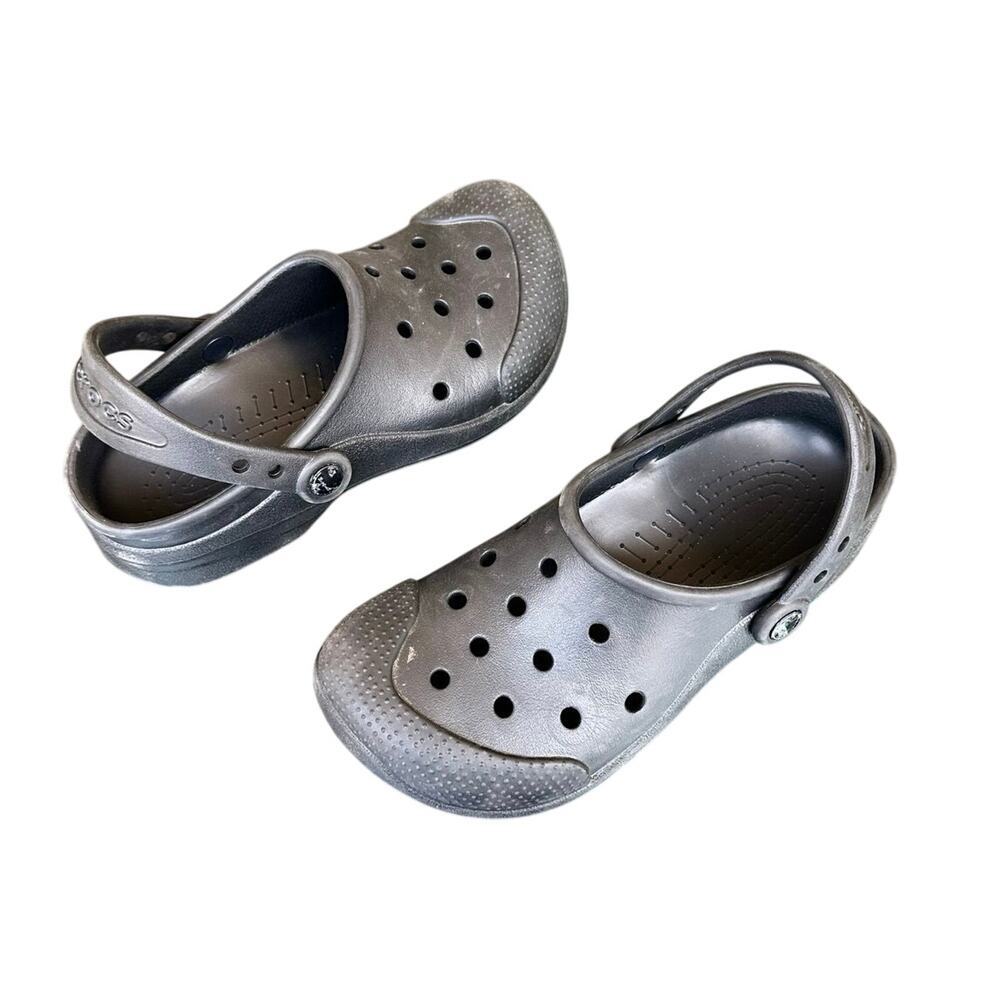 Crocs Unisex‎ Classic Clogs Size M 6 W 8 Black Sandals